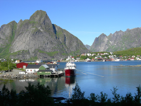 uitzicht op Reine