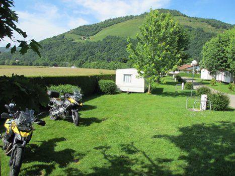 Uitzicht vanuit ons huisje