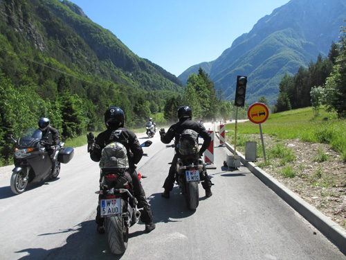 we zijn  niet de enige motorrijders hier